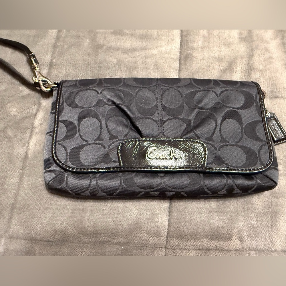 Coach Monogram Wristlet